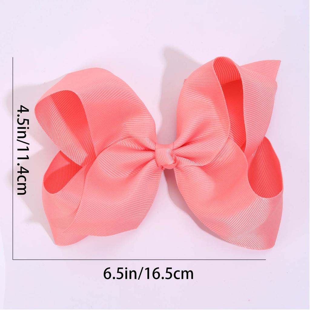 New Solid Bows Hair Clips For Girls Handmade Grosgrain Ribbon Bow Hairpins Children Barrettes Fashion Boutique Hair Accessories