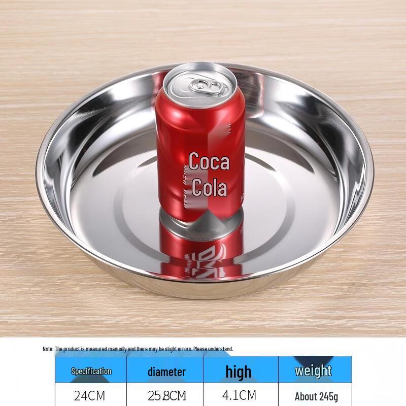 Qianxing 304 Stainless Steel Round Dinner Plate