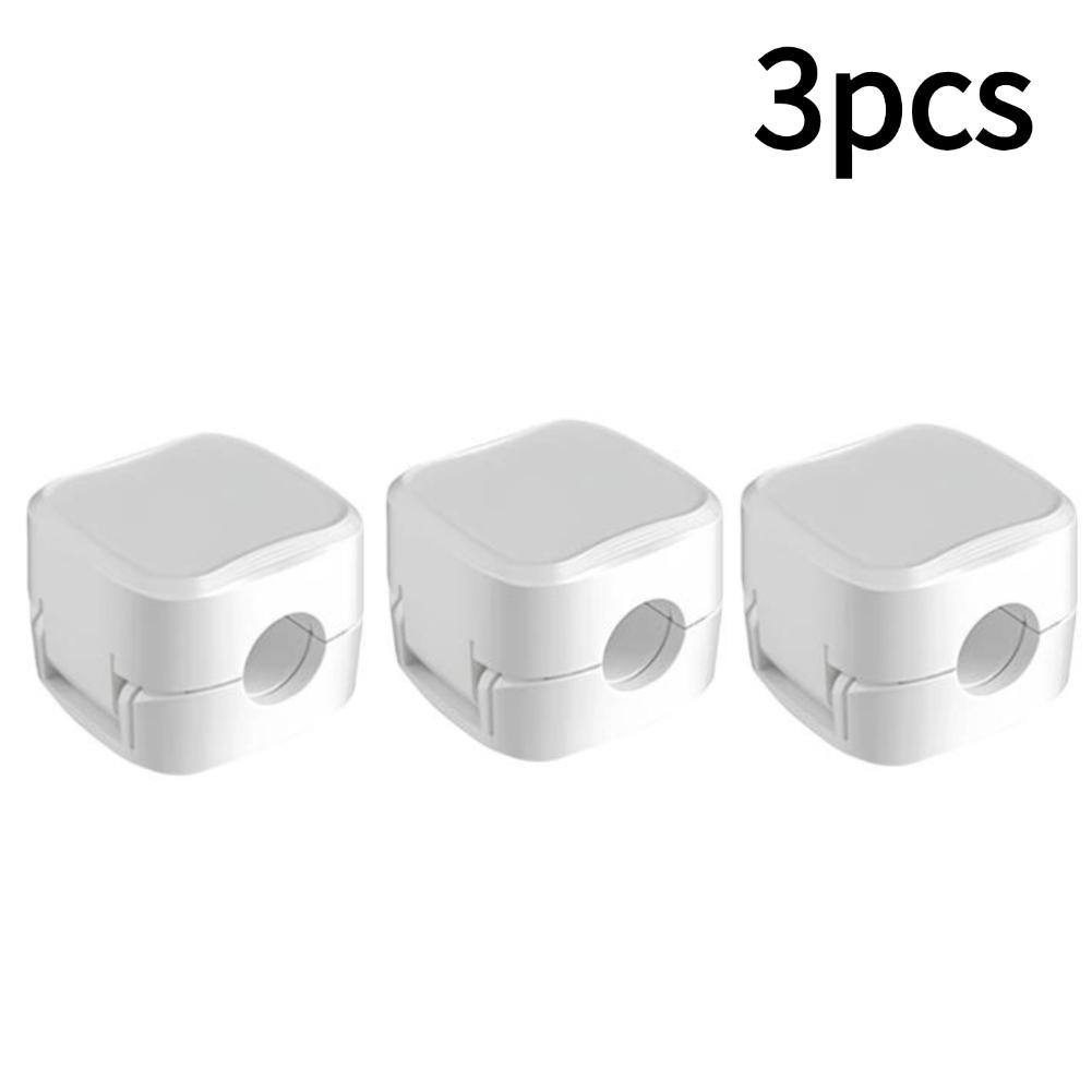 1/3/5/10pcs Cable Organizer Magnetic Plug Box Silicone Cable Winder Flexible Cable Management Clips for Office Desktop Home