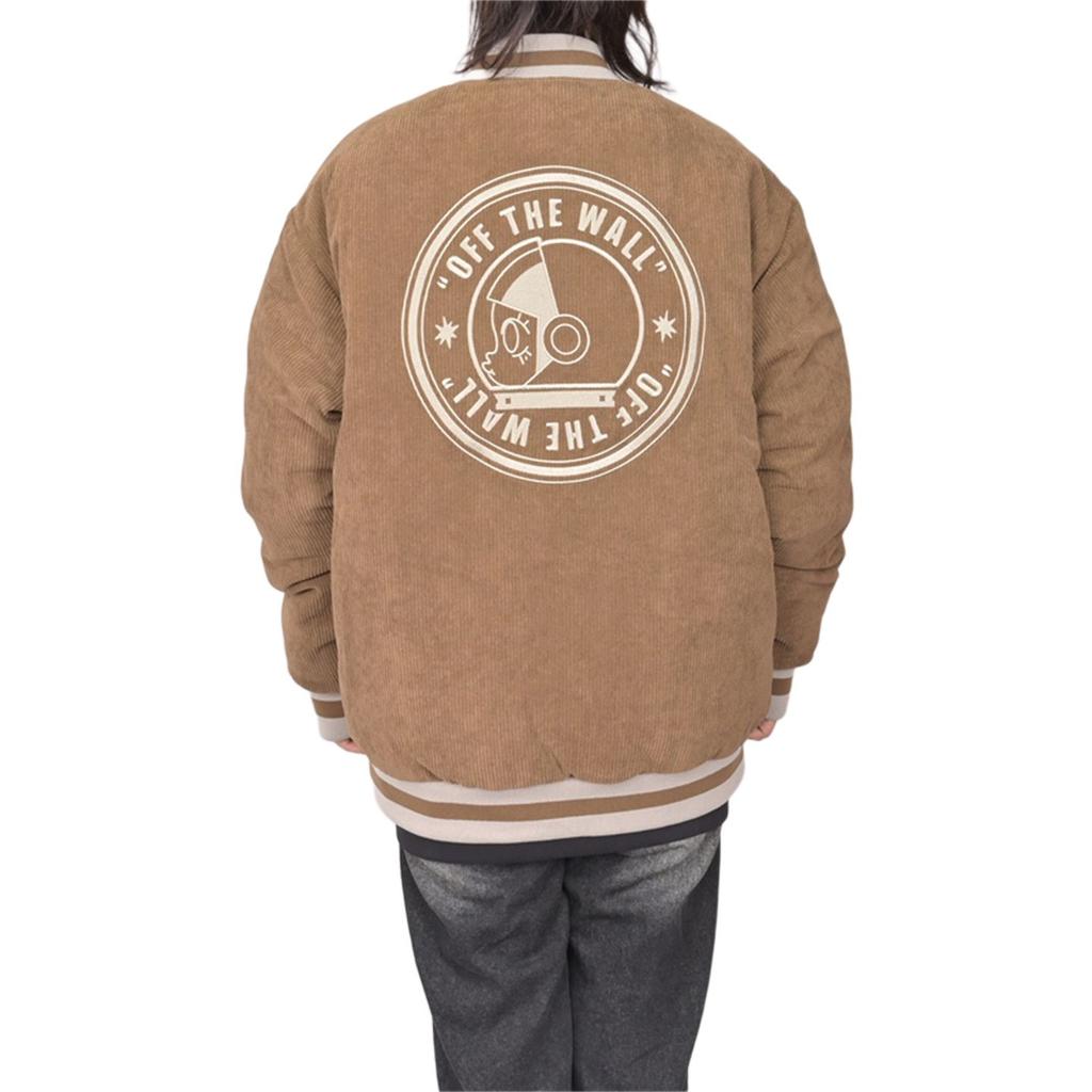 Vans Off The Wall Sports Casual Baseball Collar Single-Breasted Gray Duck Down Jacket Men Jackets VN000SPH0E0