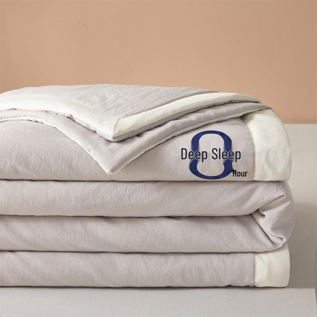 Class A Raw Cotton & Baby-Grade Soybean Fiber Summer Quilt - Ideal for Dormitory, Home Use, Air-Conditioned Rooms, Gifts