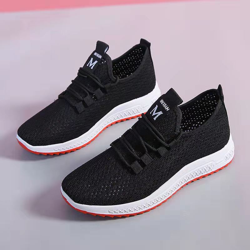 

A summer net shoes casual women s shoes breathable, light and comfortable running shoes children s nonslip white shoes 36