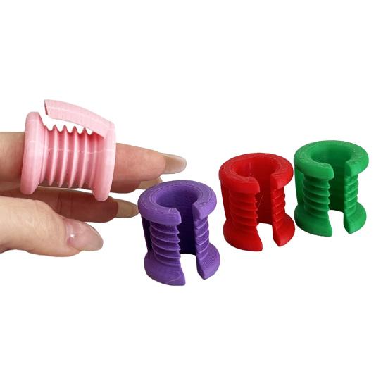 Finger Crochet Guide 3D Printed Yarn Guide Finger Holder Plastic Thread Guide Crochet Helper for Crocheters