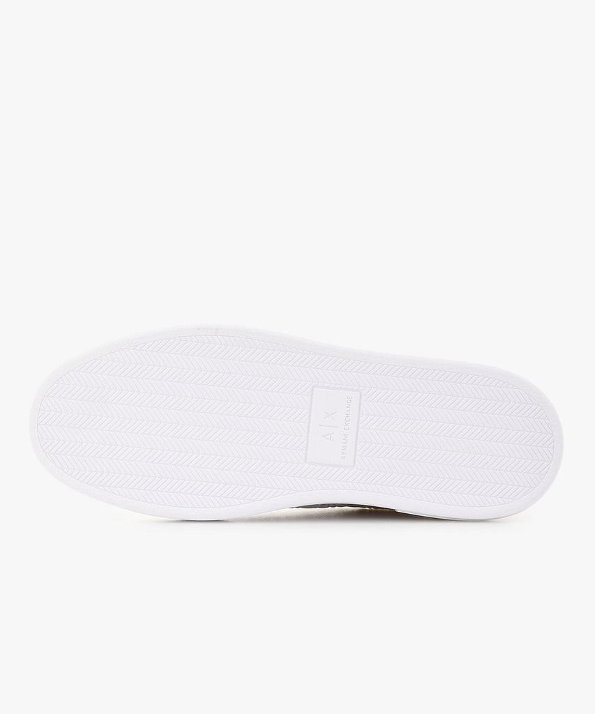 Armani Exchange Women'S Metal Patch Logo Pattern Sneakers _Off White_A426175501