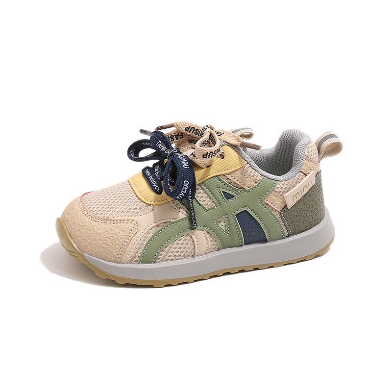 2026 Spring/Autumn Lightweight Breathable Sports Shoes for Kids - Trendy Outdoor Footwear for Boys and Girls