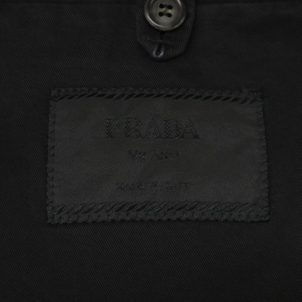 Prada 001848 Black Cotton 2B Jacket Jacket 46R blackUsed