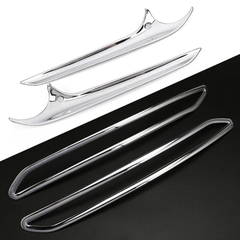 For Hyundai Elantra 2016 2017 2018 ABS Chrome Car Rear Fog Light Lamp Frame Cover Front Foglight Eyebrow Trim Decoration Sticker