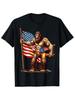 Bigfoot USA Flag Patriotic T-shirt