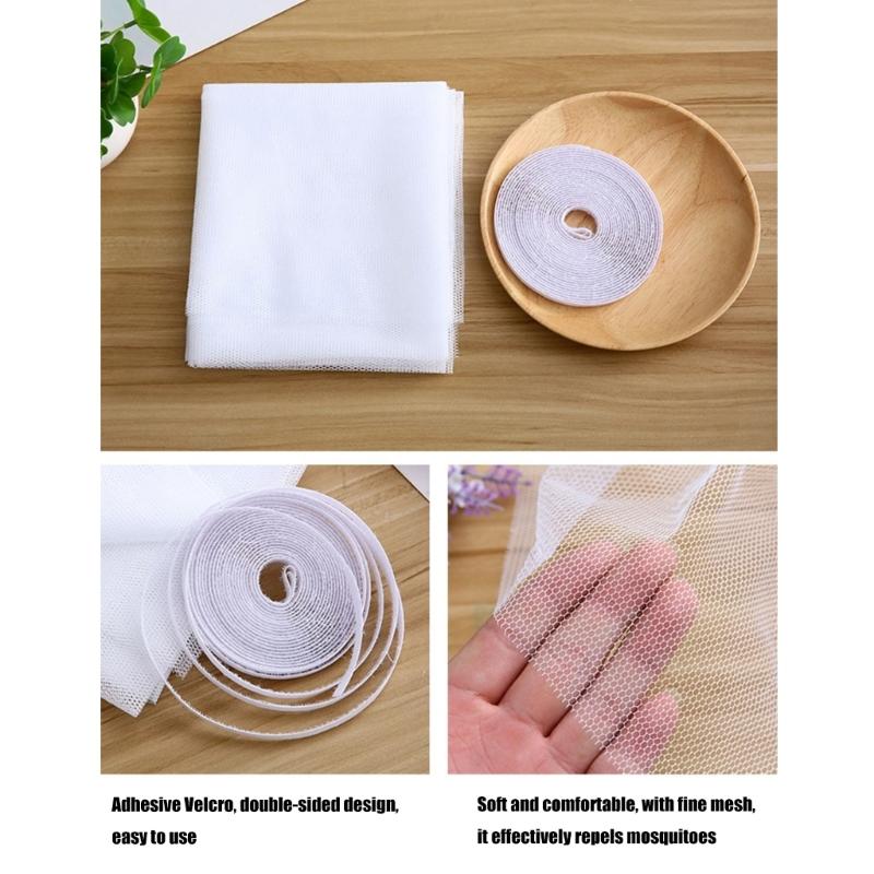 Instants Installion Mesh Window Screens Stick Designs Tear Resistant Materials for Home Bedroom Kitchen Pet Friendly