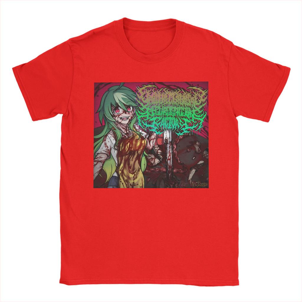 Yandere Chainsaw Factory Chainsaw Sauce Black Gold Dark Rock Anime Second Dimension T Shirt Music TShirts Tshirt Cotton Tees