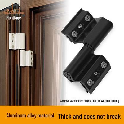 Aluminum Window Hinge, European Standard, No-Drill, Folding, Inward/Outward Casement, Detachable Leaf