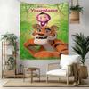Masha Bear Custom Your Name Wall Decor Tapestry Art For Pet Memorial Birthdaywedding Party Backdrop Family Gift