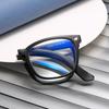 Anti-blue folding reading glasses, high-end KY women, elderly people, far-sighted reading glasses, retro frames, women