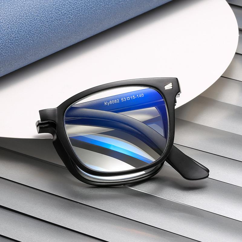 Anti-blue folding reading glasses, high-end KY women, elderly people, far-sighted reading glasses, retro frames, women