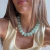 Collar de Cuentas de Resina Dopamina Casual Bohemio con Amuletos Joyería Adecuado Para Mujeres Uso Diario Vacaciones