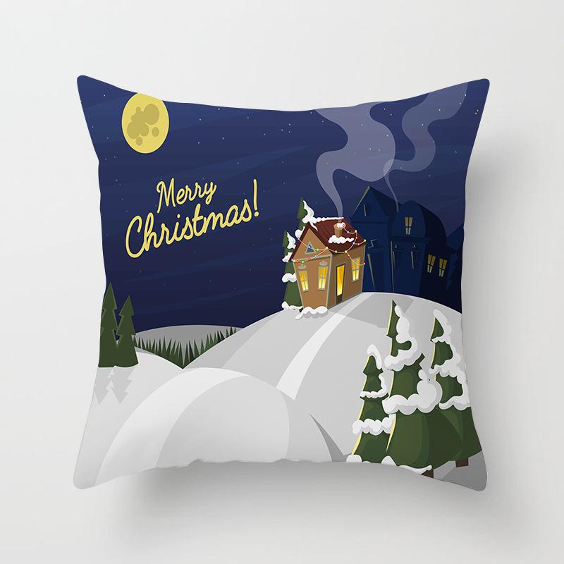 New Santa Claus Snowman Pillow Case Festive Home Decoration Pillow Cushion Case