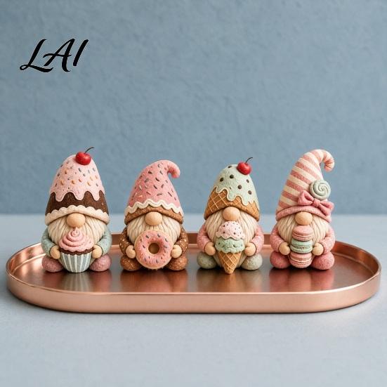 Kit Filo da Ricamo Gnomo Accogliente Kit Patchwork Fai-da-te Feltro Cucito Creativo Arte Artigianato per Artigiani Principianti Decorazione Casa Regalo Fatto a Mano Unico Nordico