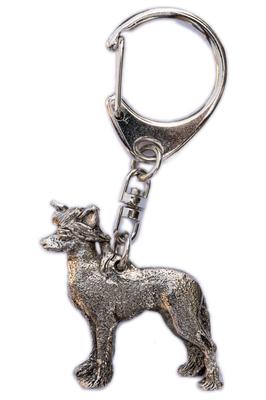 Chinese Crested Dog Made In England Art Dog Keychain Collection