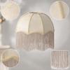 Lampshade with Tassels for A Living Room Table Lamp