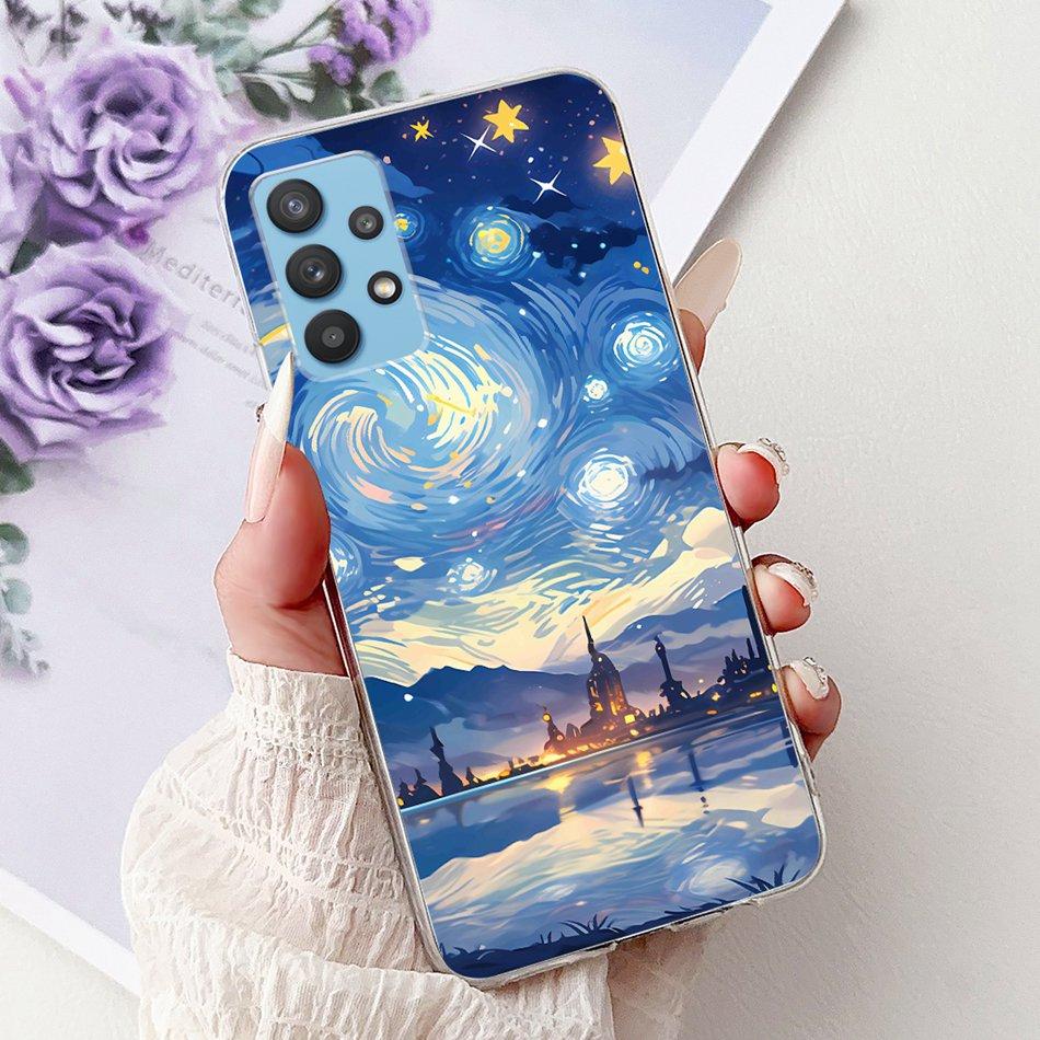For Samsung Galaxy A32 Cool Dragon Tiger Painted Phone Case For Samsung A32 4G 5G SM-A325F SM-A326B Soft Silicone TPU Cases