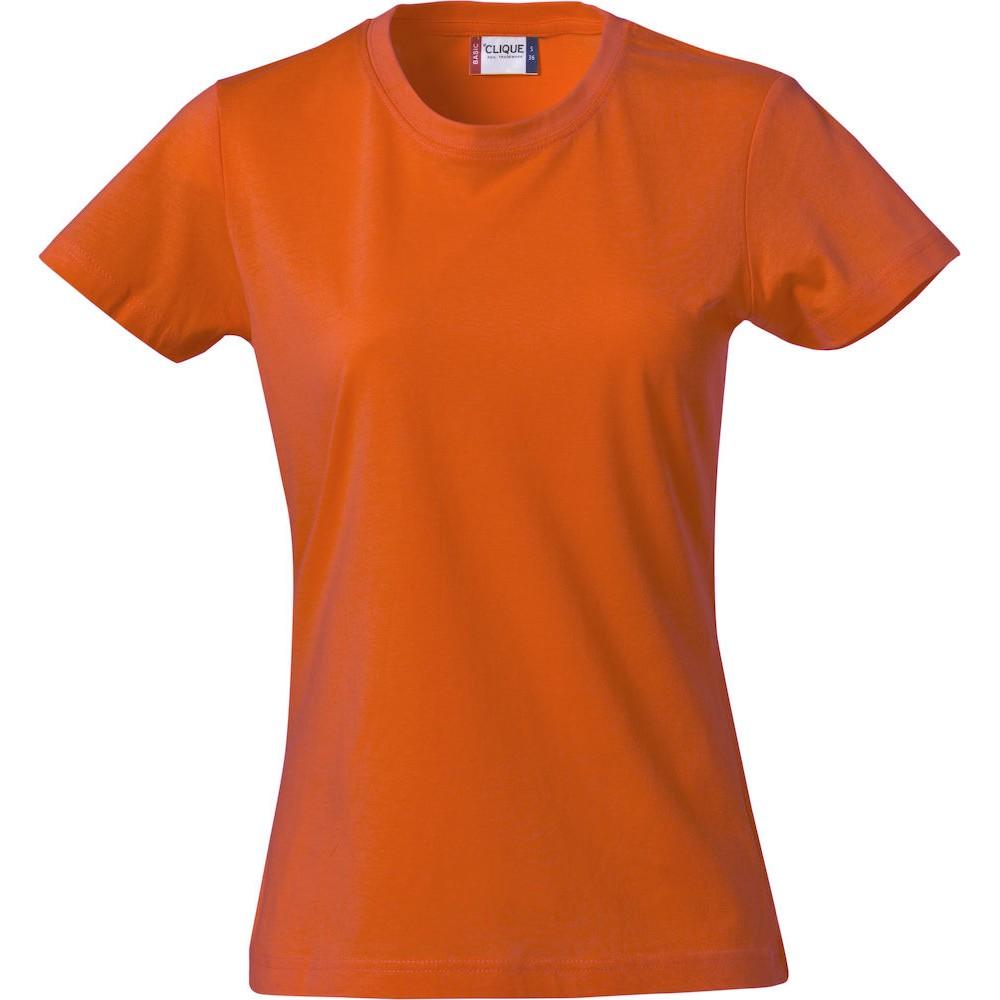 Camiseta lisa feminina/senhora Clique