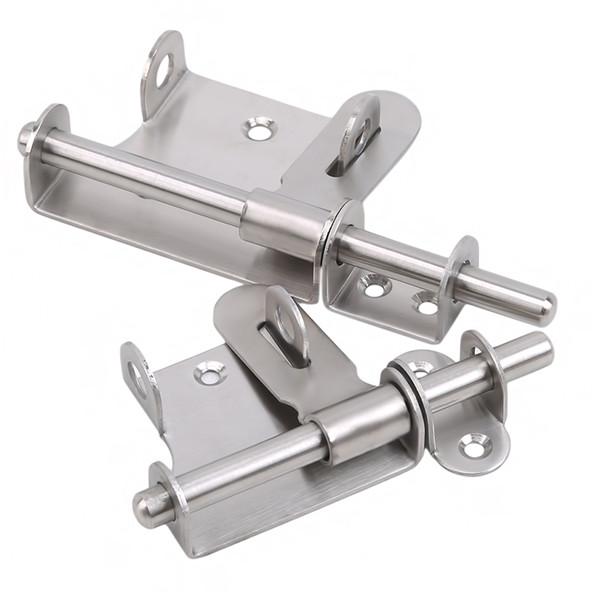 Buy 4/6 Inch Stainless Steel Door Lock Set Barrel Bolt Latch Padlock
