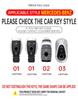 Mercedes Key Case for C-Class, S-Class, GLC, and Maybach - Suitable for Men and Women, Metal Key Shell for C200L, GLC300, C260L