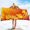 Red Maple Leaf Print Beach Towel Oversized Adults Sand Free Quick Dry Beach Towel Big Bath Towels Travel Accessories Large Towel