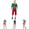 Luxuriöses Erwachsenen Weihnachts-Helfer-Elfen-Cosplay-Kostüm für festliche Partys