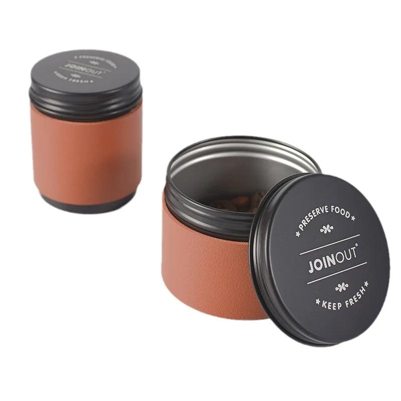 Mini Bärbara Förvaringsburkar för Kaffe, Bönor, Te, Kaffepulver, Bärbara Förseglade Behållare, Kök Organiserare och Förvaringsbehållare Låda