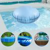 Pool Pillow Ice Equalizer Thick Cushion 4x4 Ft Inflatable Pool Pillow with Rope for Swimming Lake River Tubing Beach Vacation