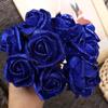 DIY Wedding Party Decor Blue Roses Bride Bouquet Artificial Roses Decoration Foam Roses Artificial Flowers
