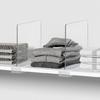 Pack of 6 Resistant Easy Clean Acrylic Shelf Dividers for Bathroom Kitchen Cabinet Organization