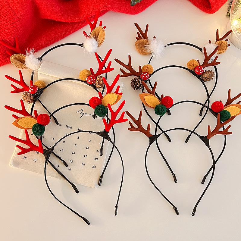 Mori Style Reindeer Antler Ears Christmas Hair Clip - Cute Kids' Hairpin Accessory