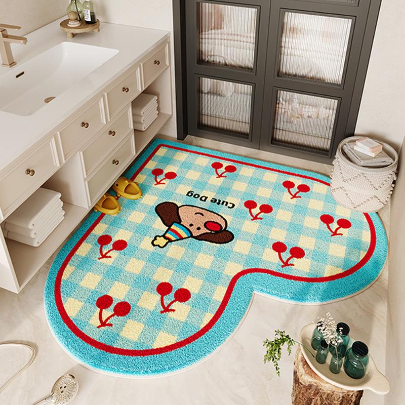 Cute Style Floor Mat Bathroom Floor Mat Bathroom Door Wear-resistant and Anti Slip Mat