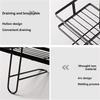 1Pcs Non Perforated Toilet Storage Rack Multifunctional Bathroom Shelf New Shampoo Tray