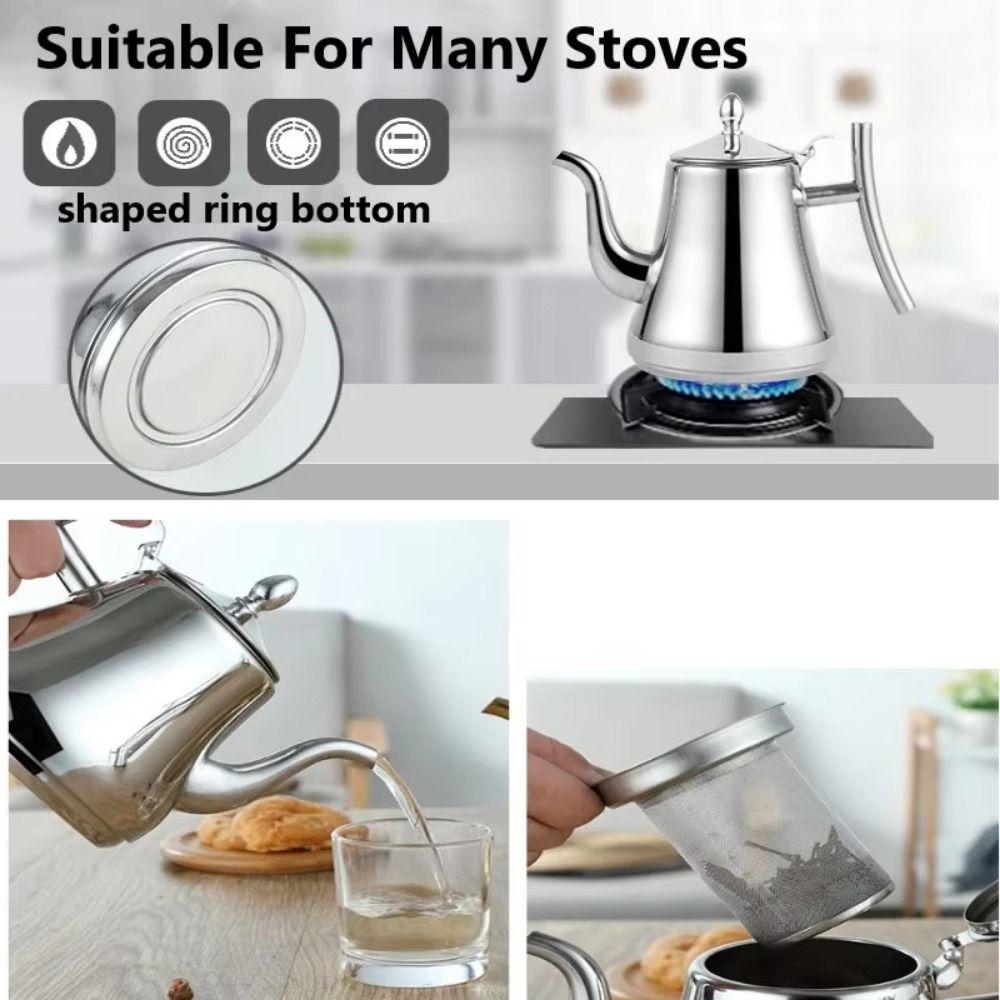 Removable Tea Pot With Filter Thickened Water Kettle With Strainer Coffee Kettle Household Use