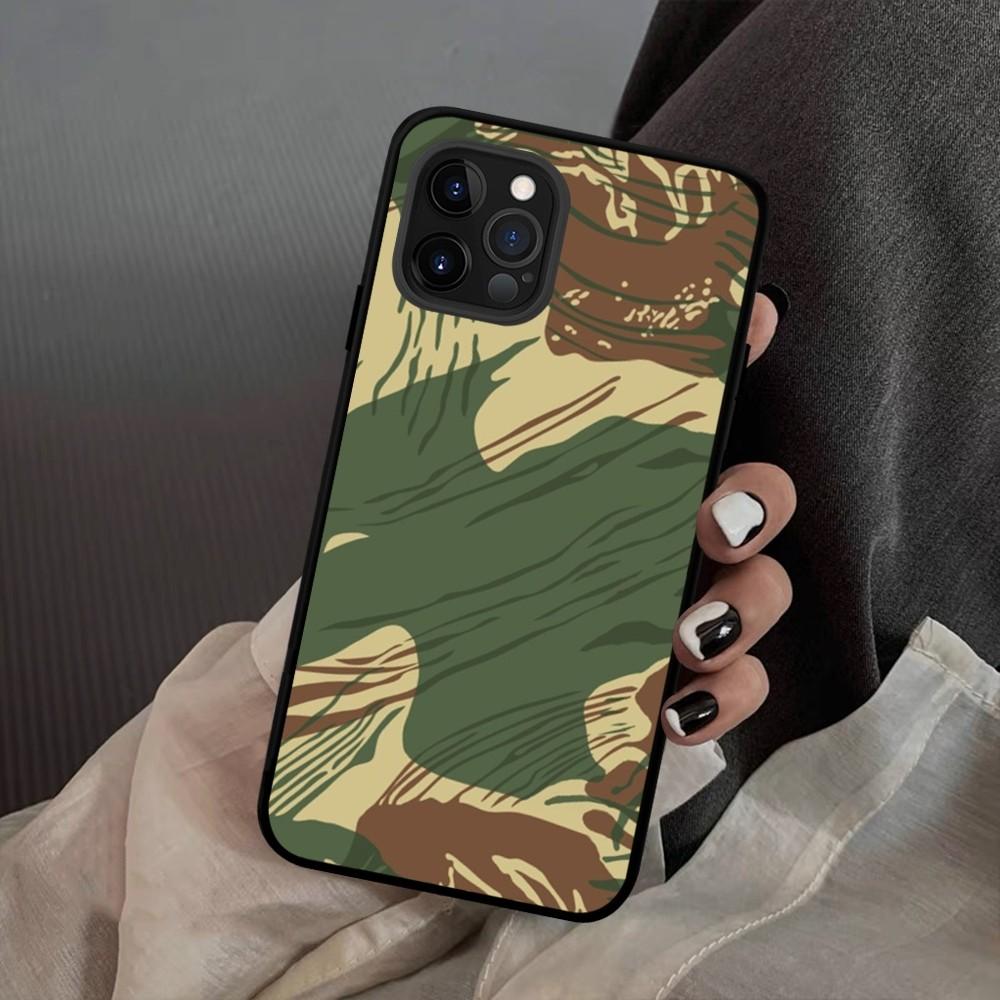 Camouflage Camo Military Army Phone Case Silicone Soft For 15 iphone 14 13 12 11 Pro Mini XS MAX 8 7 6 Plus X 2020 XR Shell