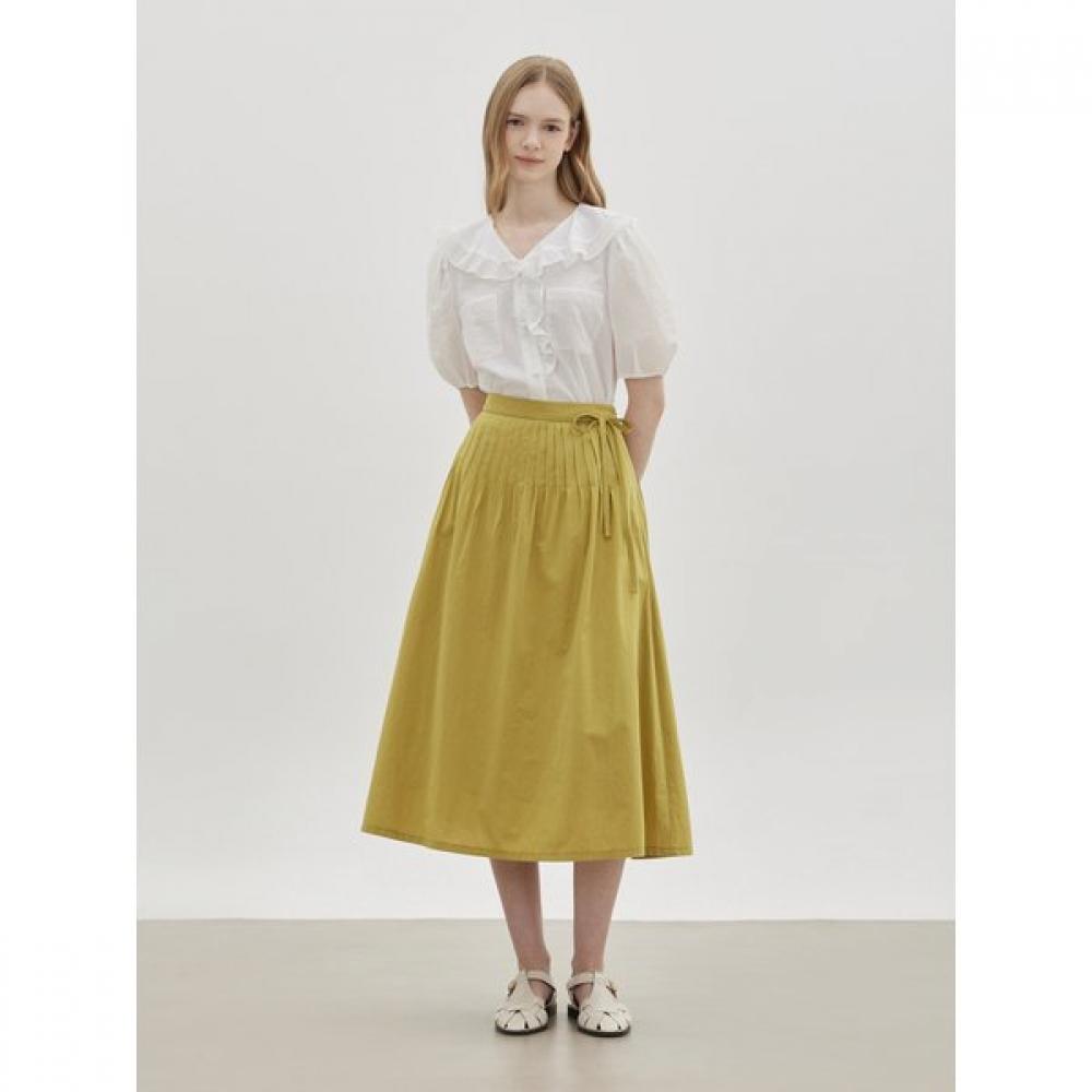 Cc Collect Ruffle Detail Wide Collar Blouse  C262msc136 