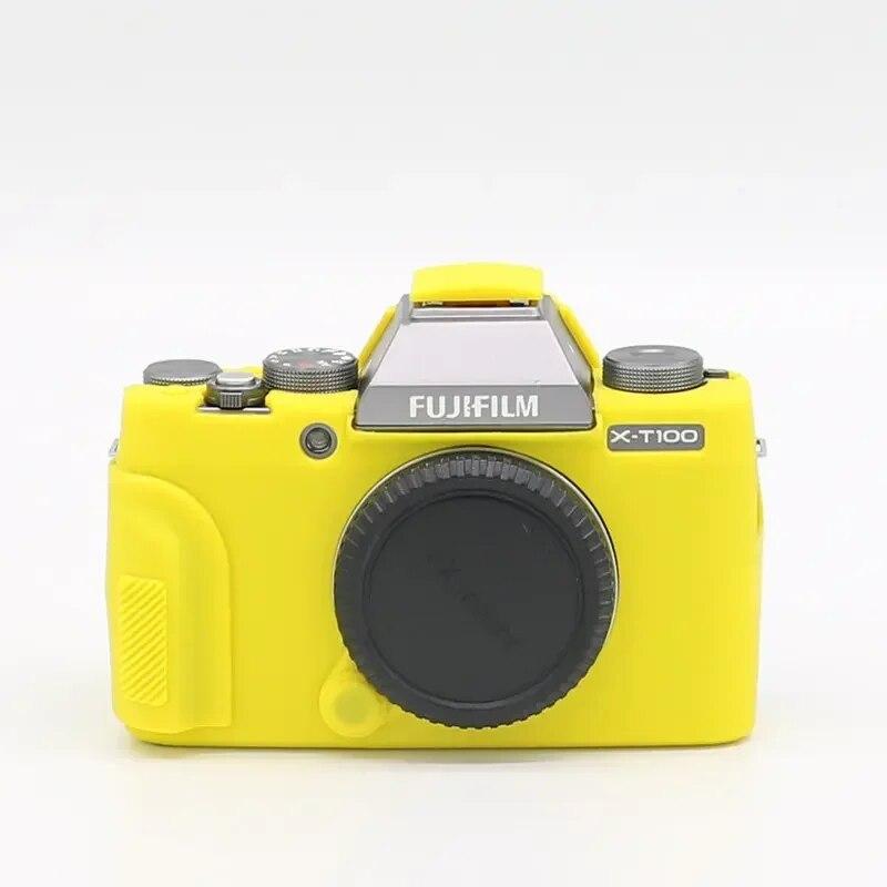 

Силіконовий чохол Сумка для камери Fujifilm X-S10 XS10 X-T200 X-T100 XT200 X-T30 XT30 X-A7 XA7 X-T20 X-T10 XT100 жовтий