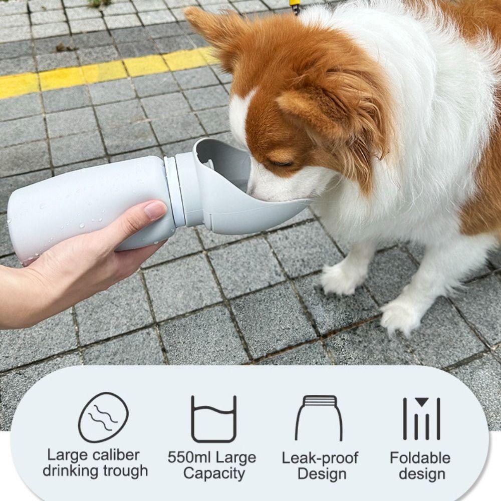 Portable Pet Water Bottle 550ml Water Dispenser Cup Pet Supplies Pet Walking Mug  Puppy