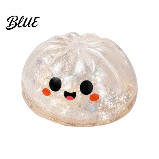 Angstlösende Schreibtischspielzeuge Halloween Glitzer Quetschball Stressball TPR Langsam aufsteigendes Fidget Toy Geschenk für Kinder Geist Kürbis Augapfel Knödel
