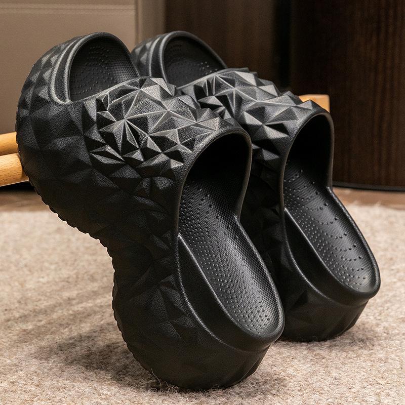 Bebealy Women Sandals Durian Sandals Outdoor Platform Beach Sandals Summer Wear-resistant Nonslip Cloud Slippers Home Slides