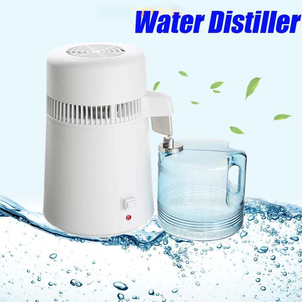4L Large Capacity Water Distiller 750W Medical Purifying Water Equipment Stainless Steel Distilled Water Maker
