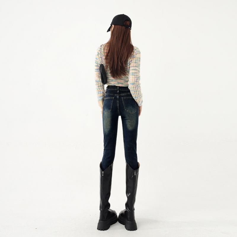 Cozy High-Waisted Butt-Lifting Skinny Jeans for Women