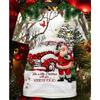 Weihnachten 3D-Druck Weihnachtsmann-Muster T-Shirt Herren Damen Xmas Langarm-T-Shirts Herbstmode Oversize Locker Y2k Herren Oberteile