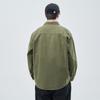 Heavy Washed Cotton Japanese Retro Trendy Brand Loose Casual Shirt Jacket Army Green Dark Gray Jujube
