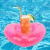 Inflatable Beverage Coaster in The Shape of A Flamingo Reusable Swimming Pool Float Toy Cute Decoration for Birthday Parties