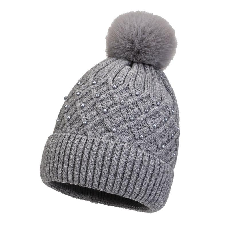 Winter New Chenille Wool Hat Women's Plush Warm Fashion Knitted Women's Hat Cycling Pullover Hat
