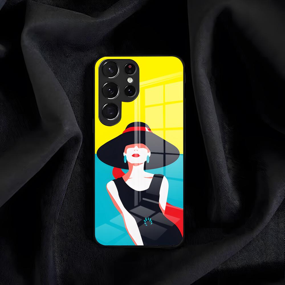 Actress Audrey H-Hepburn Phone Case For Samsung S26 S25 Edge S24 S23 S22 S21 S20 Ultra Plus FE Glass Cover